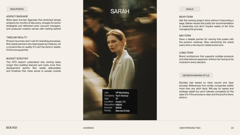 Brand strategy document — Voice & Tone